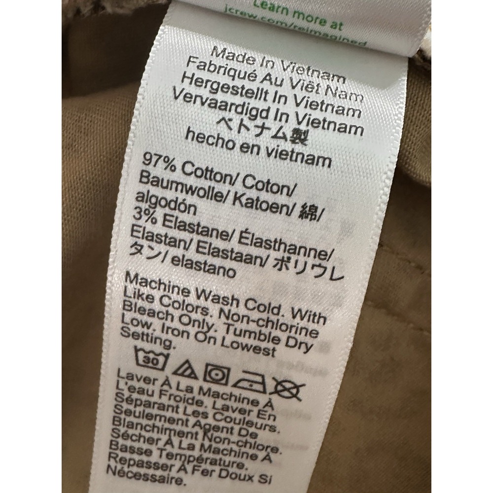 J Crew Pant Size 28 LEOPARD PRINT Zip Button Cropped‎ Stretch Skinny Leg - Picture 14 of 16